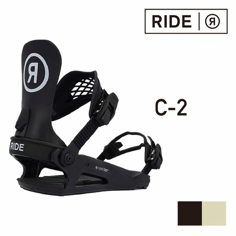 スノーボード ビンディング スノボー バインディング メンズ RIDE ライド C-2 ボード 金具 21-22 初心者 ソフトフレックス グラトリ  軽量 黒 ブラック ライム