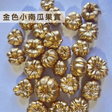現貨🔺金色小南瓜果實｜花藝擺飾材料｜聖誕節藤圈裝飾｜乾燥果實金色裝飾｜金色迷你南瓜果實｜乾燥果實擺飾｜萬聖節聖誕花藝材料