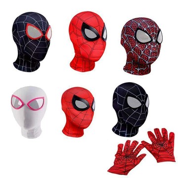 蜘蛛人 蜘蛛人4 Spider-Man 新蜘蛛人電影邁爾斯蜘蛛人頭套鋼鐵遠征格溫cospaly面罩成人兒童搞怪搞笑面具