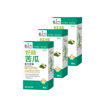 台塑生醫 醫之方_好鉻苦瓜複方膠囊(90粒/盒)x3入組