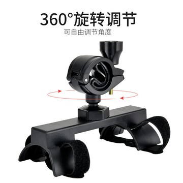 手電筒 音響綁帶山地自行車前燈手電筒燈架固定夾打氣筒捆綁魔術帖扎帶