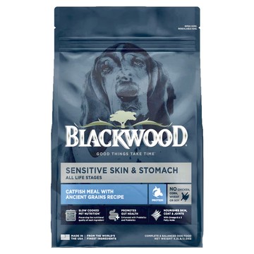 BLACKWOOD 功能性配方 鯰魚 + 珍珠麥 成犬用  滋補養生  10lb  1袋
