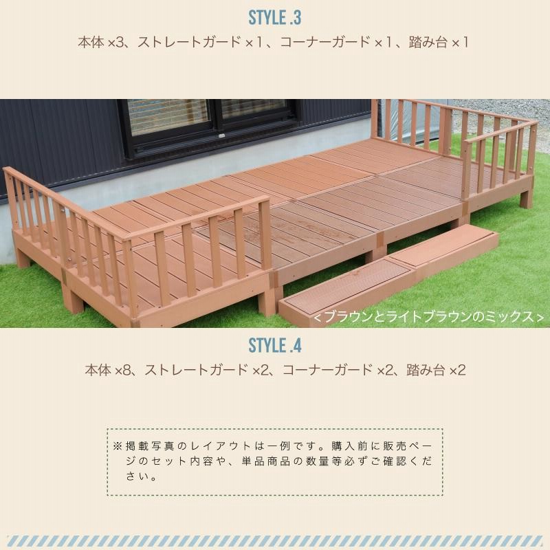 Amazon.co.jp: ウッドデッキ 踏み台 単品 ベンチ 階段 ウッド