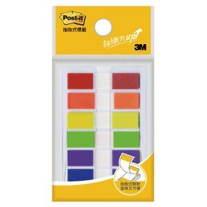 本月熱銷推薦 滿額再折【史代新文具】3M 683-6C 抽取式標籤/可再貼標籤 6色 10×44mm