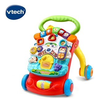 【Vtech】2合1多功能寶寶學步車(紅)