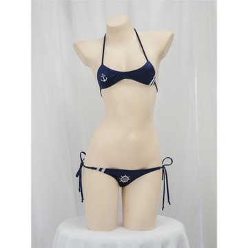 水手比基尼升級版 私房二次元迷你綁帶內衣性感海軍睡衣家居服
