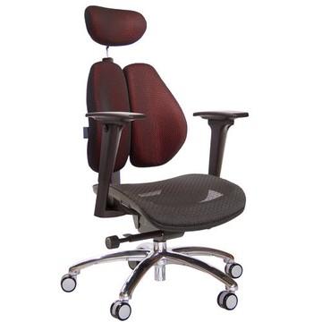 GXG 高雙背工學 電腦椅(鋁腳/3D升降扶手)  TW-3076 LUA9