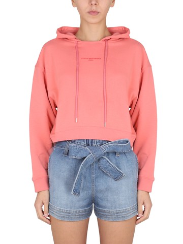 stella mccartney sweatshirt with logo embroidery