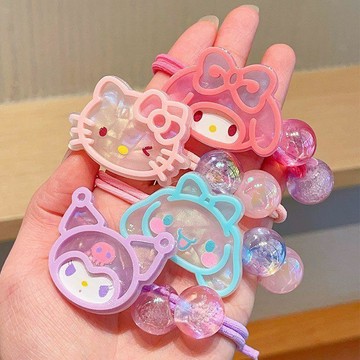 🎀biubiu童裝🎀兒童庫洛米皮筋扎頭髮寶寶扎辮子髮圈女童頭繩高彈力耐用女孩發繩