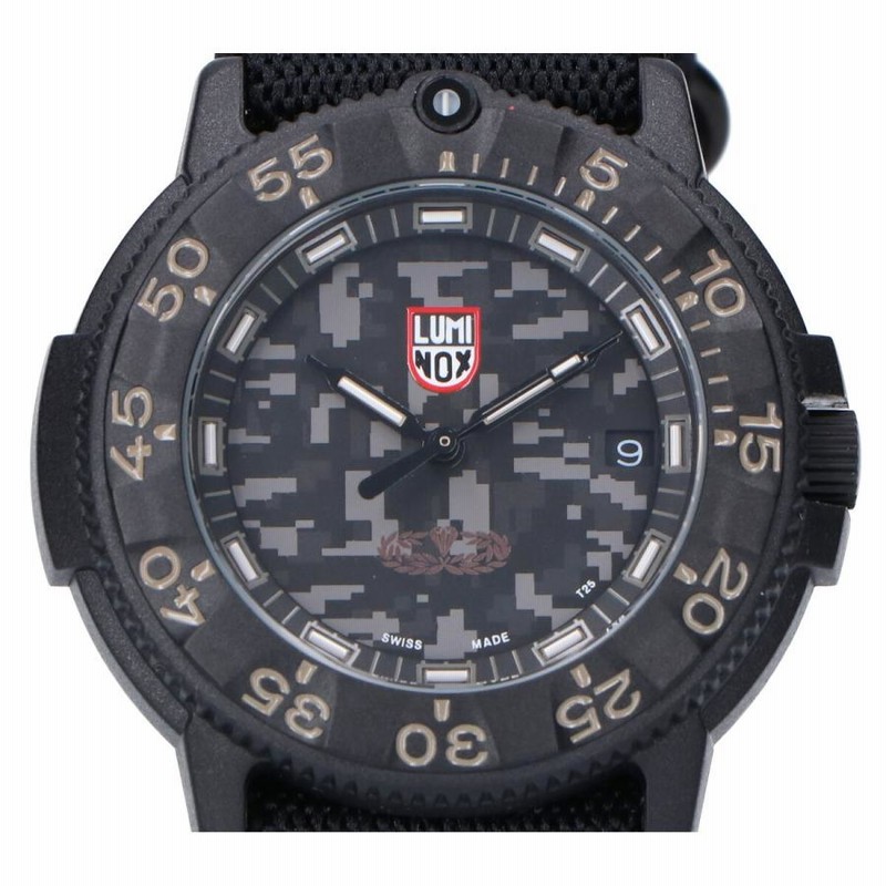 美品 LUMINOX ルミノックス 3000シリーズ J.G.S.D.F RANGER レンジャーモデル 500本限定 クオーツ デジカモ 腕時計  ブラック メンズ | LINEブランドカタログ