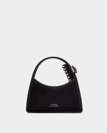 MARC JACOBS 夾飾斜肩包 - 黑