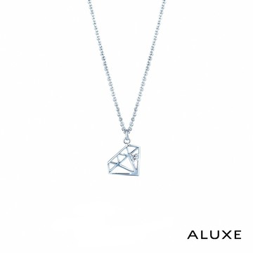 【ALUXE 亞立詩鑽石】白K金 鑽石項鍊
