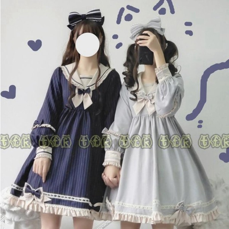 ロリータ ワンピース 長袖 ロリータ服 かわいい Lolita 可愛い フェミニン 甘い レディース 少女風 Op ロリータドレス 通販 Lineポイント最大get Lineショッピング