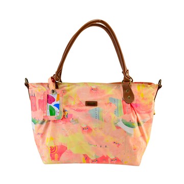 【福利品】SOLIS X SAIMIHO聯名系列 大容量旅行側背包-快樂鳥(附長背帶)