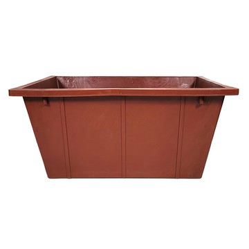 橡膠方形盆  1個  紅色  大A