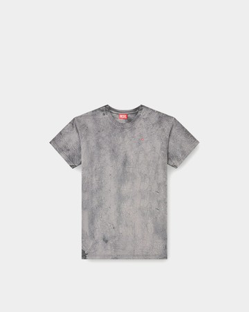 DIESEL 洗舊短袖T-Shirt - XL