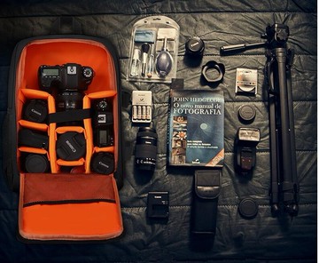 微單便攜雙肩佳能尼康索尼專業數碼防水多功能輕便快取型休閒戶外旅行隔層大容量攝影背包潮