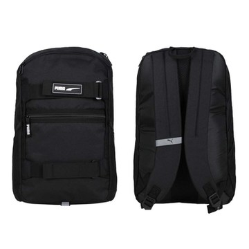 PUMA DECK大型後背包-雙肩包 肩背包 旅行包 反光 22L 07919101 黑白