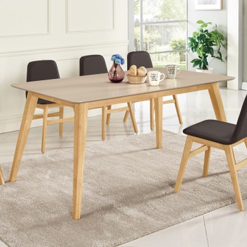 Boden-波麗奈5尺簡約餐桌-150x90x75cm