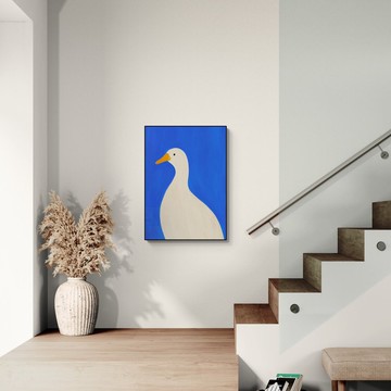 【獨家授權－插畫掛件】Erdy | 藍色的鵝