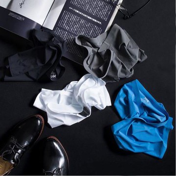 男士內褲潮牌日本羊奶絲一片式內褲男夏天冰絲超薄透氣褲頭平角褲