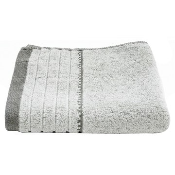 SHING LONG TEXTILE 台灣興隆毛巾 炭極簡奈米銀竹炭浴巾 430g 綿紗 + 聚酯纖維  灰色  1條