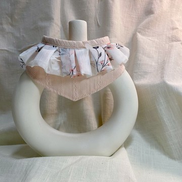 發裁手作。Facai Handmade 寵物領巾 毛孩瑪格領_櫻紗小徑