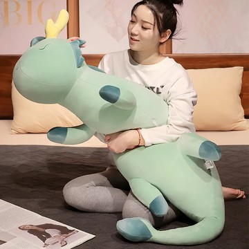 恐龍長條抱枕 床頭靠墊 側睡夾腿枕 床頭超軟靠枕 公仔玩偶 可拆洗長抱枕 可愛大抱枕 生日禮物 大玩偶【不二雜貨】