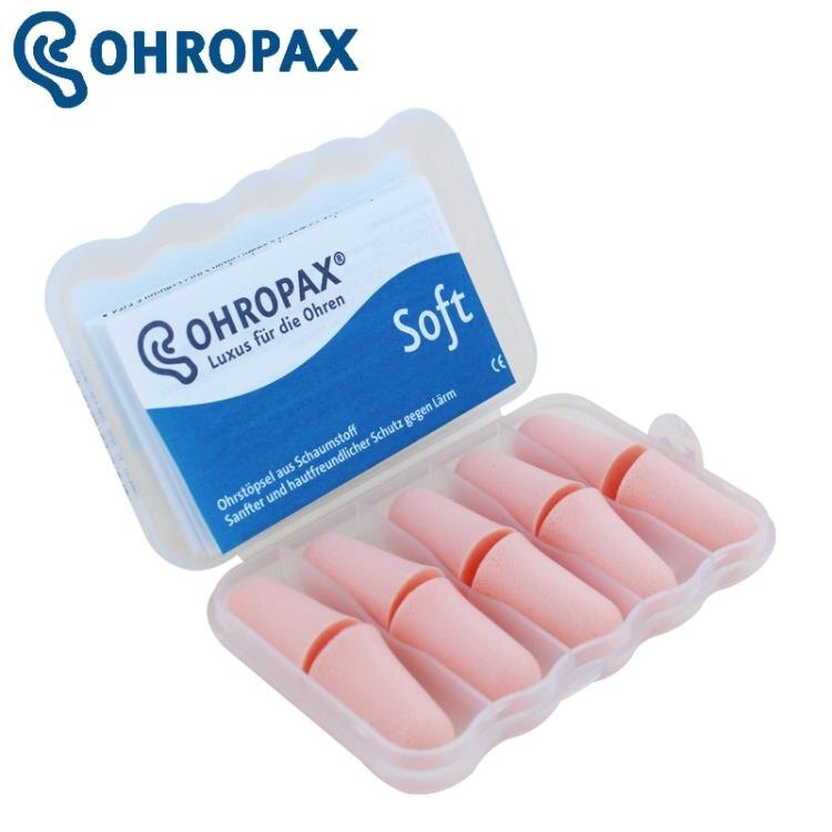 睡眠耳塞 德國Ohropax soft防噪音耳塞專業降噪學生隔音睡覺睡眠防呼嚕男女【摩可美家】