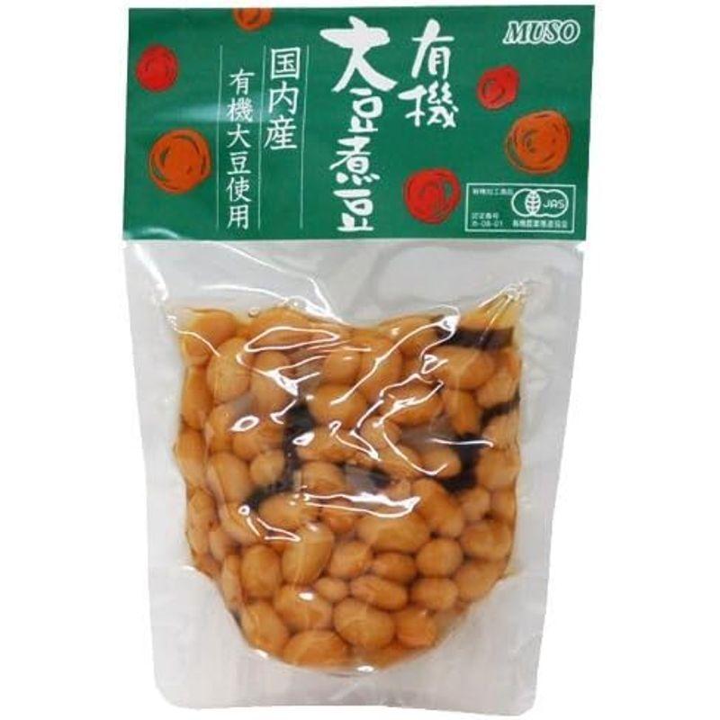 ムソー 有機大豆煮豆 145g ×8セット