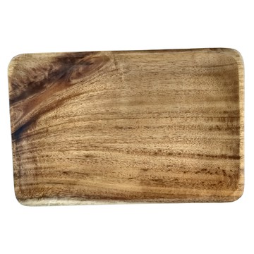 菊川本味 機洗櫻桃木盤 長方凹底  21.8 x 15 x 3cm  1個