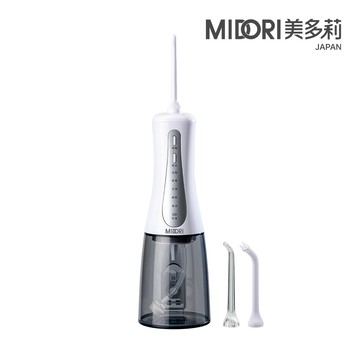 MIDORI 美多莉 可攜式電動沖牙機(含主機+3支專用噴頭)