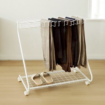 15鉤移動式掛褲架(底部附收納網格片) 單一規格