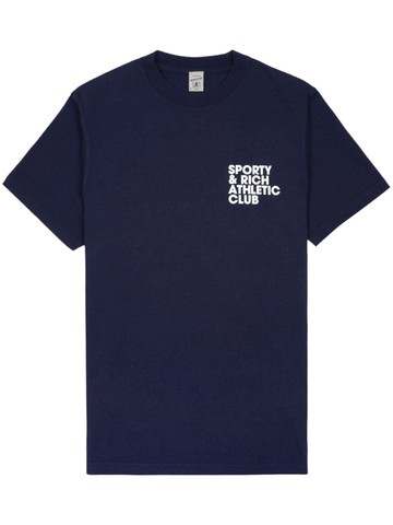 Sporty & Rich - Exercise Often cotton T-shirt - unisex - Cotton - XL - Blue