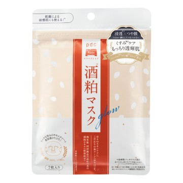 pdc 酒粕透肌面膜 Glow 7片 深層保濕透亮 打造水嫩美肌  1包