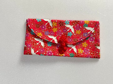 布紅包袋-千鶴迎新春