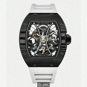 GEYA手錶，編號G78208GWKW，46mm， 52mm黑錶殼，白錶帶款_廠商直送