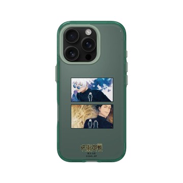 iPhone 16 Pro Clear 憂墨綠 - Jujutsu Kaisen 咒術迴戰 S2 - 懷玉・玉折劇照系列-五條悟＆夏油傑側臉款