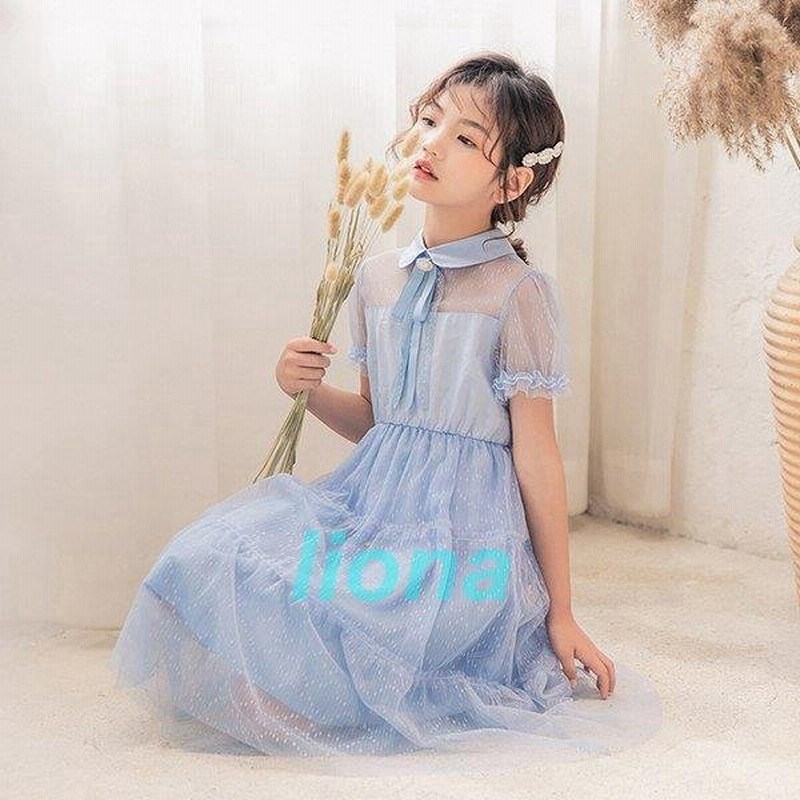 子供服 ワンピース 160 韓国子ども服 キッズ 女の子 夏 半袖 ワンピース リボン チュール 子供ドレス Dress ベビー服 お姫様 おしゃれ 可愛い カジュアル 新品 通販 Lineポイント最大0 5 Get Lineショッピング