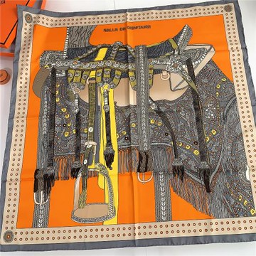 歐美法式90cm絲巾大方巾女時尚洋氣空調護頸領巾裝飾外搭披肩圍巾