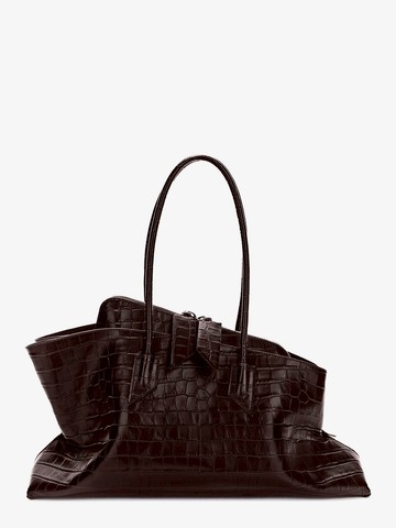 La Passeggiata Medium leather shoulder bag with croco effect - THE ATTICO - gender_Woman
