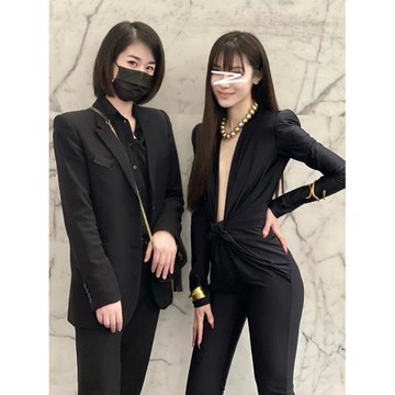 性感辣妹深V不規則褶皺墊肩連體衣新時尚氣質緊身高腰連體褲春秋