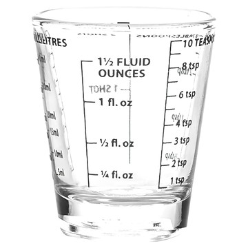 ibili 迷你四刻度量杯 35ml  1個  Clear