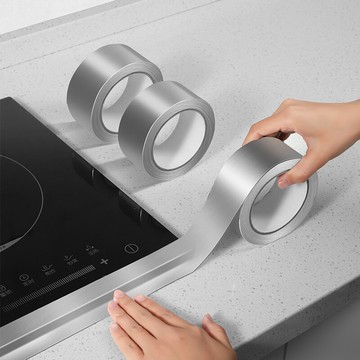 銀色鋁箔美縫貼條廚房灶臺封邊水槽縫防水貼加寬加厚貼瓷磚用貼條