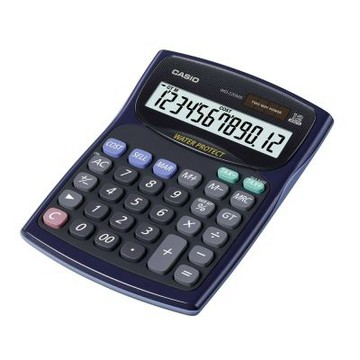 CASIO卡西歐 12位數防水防塵計算機(WD-220MS-BU)
