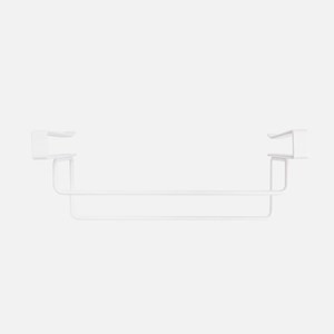 INK鐵製烤漆層架門板兩用抹布架 白