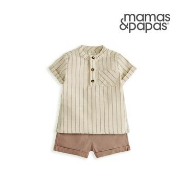 Mamas&Papas 復古紋理-短袖套裝