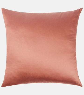 Etro Paisley embroidered cotton cushion