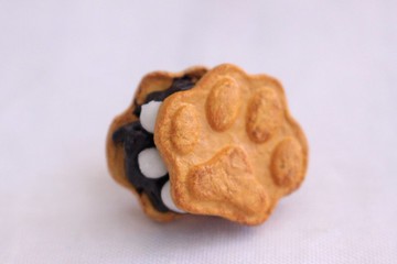 【套件】純日本紙製成的微型白玉最中別針批量套件