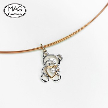 甜心吊墜 | 小熊 造型吊墜 附送鋼絲頸圈